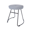 Bársony tapintású szövet szék, szürke - CANDY