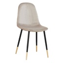 Bársonyszövet étkezőszék, bézs - VENISE