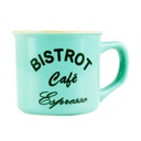 Bögre felirattal, zöldeskék - VILLAGE