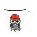 Bögre kalapos bagoly mintával 2,5 dl - HIPSTER OWL