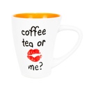 Bögre narancssárga belsővel 2 dl - COFFEE TEA OR ME