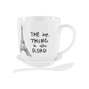 Bögre tányérral és kanállal - PARIS