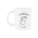 Bögre unikornis mintával, ezüst - UNICORN