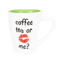 Bögre zöld belsővel 2 dl - COFFEE TEA OR ME