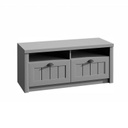 Cipősszekrény, 2 fiókkal, szürke - PROVENCE CHARME