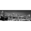 Brooklyn hídat ábrázoló tapéta, 400x140 cm, fekete-fehér - BROOKLIN
