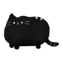Cica formájú díszpárna, fekete - MIAOU