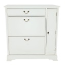 Cipősszekrény 3 fiókkal és ajtóval - SWAN