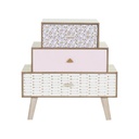 Dekor tároló, 3 fiókos, rózsaszín - HOUPETTE