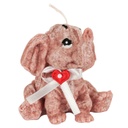 Díszgyertya elefánt barna 9 cm - ELEFANT