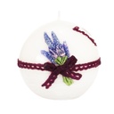 Díszgyertya gömb levendulával - LAVANDE