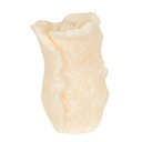 Díszgyertya krémszín rózsa, rózsa illattal 11 cm - ROSE