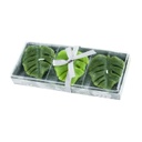 Díszgyertya pálmalevél 3db-os szett - PALM TREE