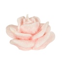 Díszgyertya pasztell rózsaszín rózsa, rózsa illattal 5 cm - ROSE
