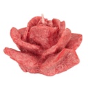 Díszgyertya piros rózsa, rózsa illattal 5 cm - ROSE