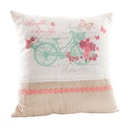 Díszpárna 45x45 cm Bicikli mintával - BICYCLETTE BLEUE