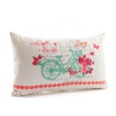 Díszpárna 50x30 cm bicikli mintával - BICYCLETTE BLEUE