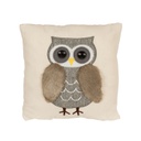 Díszpárna fekete bagollyal 23 cm - OWL MANIA