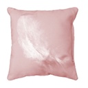 Díszpárna madártoll mintával, rózsaszín - PLUMETTE