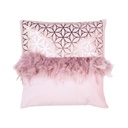Díszpárna tollakkal, rózsaszín - FOXTROT