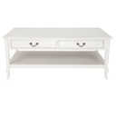 Dohányzóasztal 2 fiókkal és polccal - SWAN