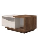 Dohányzóasztal, fiókkal, 67x110 cm, bézs-diófa - SALENTO