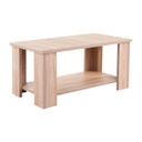 Dohányzóasztal, polccal, natúr - ROYAN