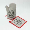 Edényfogó kesztyű és alátét - BISTROT CHIC