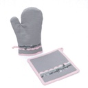 Edényfogó kesztyű és alátét, masnis - MON SECRET