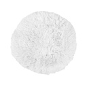 Egyoldalú műszőrme párna, fehér - BOUBOULE