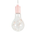 Elemes világító villanykörte, rózsaszín - GOUTTES
