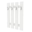 Előszoba panel, 4 fogassal, fehér - COLORADO