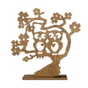 Ékszertartó fa bagollyal, sötét - OWL