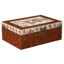 Ékszerdoboz, világtérkép mintával - GLOBE