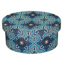 Ékszerdoboz, kék mozaik mintával - KALEIDOSCOPE