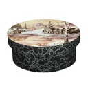 Ékszerdoboz, havas táj mintával - FROZEN