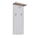 Előszoba panel, 2 akasztóval és akasztórúddal, fehér-san remo tölgy - PROVANCE