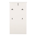 Előszoba panel, 4 akasztóval, törtfehér - ROYAL LYS