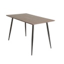 Étkezőasztal, 120x70 cm, diófa-fekete - APACHE