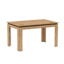 Étkezőasztal, bővíthető, 135x86 cm, tölgy-fekete - MUNICH