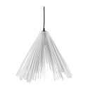 Exkluzív függesztett mennyezeti lámpa, kiszélesedő, fehér  - HABILLÉE