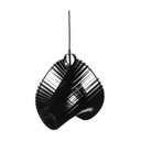 Exkluzív függesztett mennyezeti lámpa, csavart, fekete - CINTRE