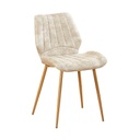 Étkezőszék transzfer fém lábakkal, bézs - TROPEA