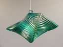Exkluzív függesztett mennyezeti lámpa, hajlított, középzöld - POISE