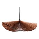Exkluzív függesztett mennyezeti lámpa, hullámvonalú, barna - ONDES