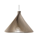 Exkluzív függesztett mennyezeti lámpa, széles, bézs  - RONDO WIDE