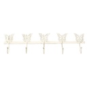 Fali akasztó 5 akasztóval, pillangós - PAPILLON