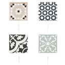 Fali akasztó szett 4 db-os mozaik mintával - PORTO