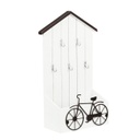 Fali kulcstartó és levéltartó biciklis, barna - BICYCLETTE