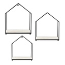 Fali dekorpolc szett, házikó - MAISONNETTES